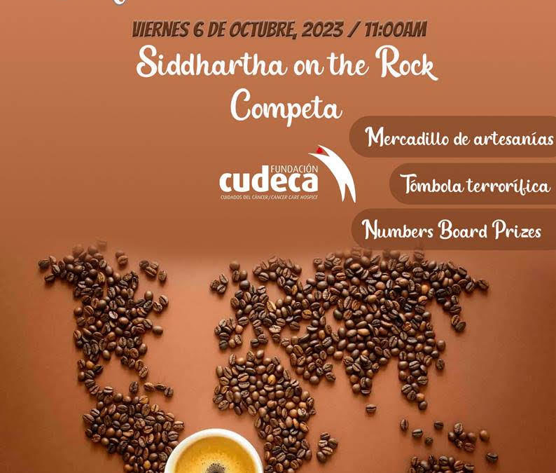 La novena edición del World´s Biggest Coffee Morning reúne a la comunidad de Cómpeta para ayudar a Cudeca