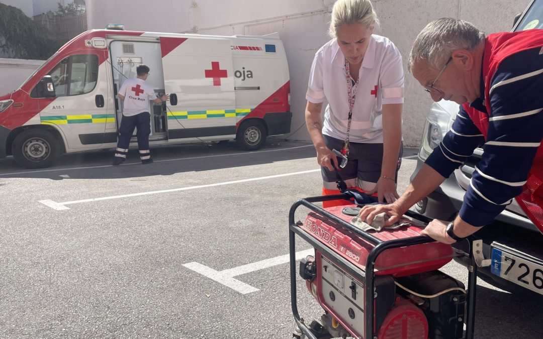 Cruz Roja moviliza a sus equipos de emergencia para dar respuesta ante el apagón eléctrico