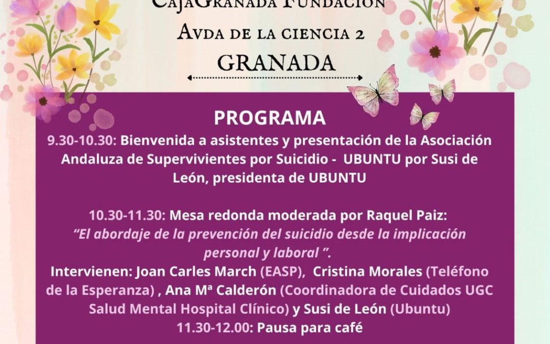 El Centro Cultural CajaGranada acoge la presentación de la Asociación Andaluza de Supervivientes por Suicidio de un Ser Querido