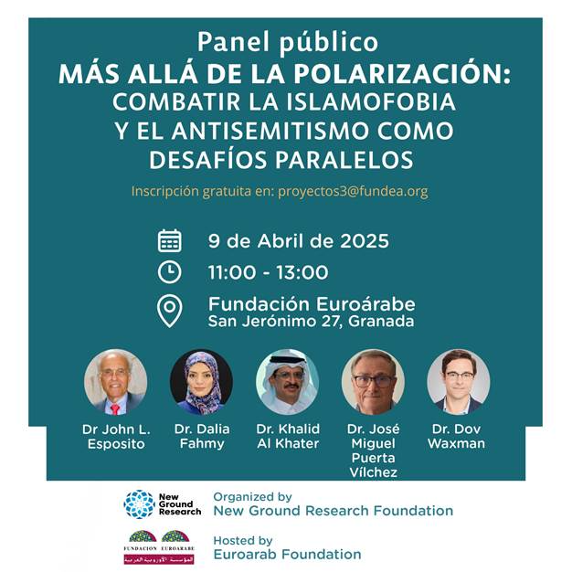La Fundación Euroárabe colabora en la organización de la jornada «Más allá de la polarización. Combatir la islamofobia y el antisemitismo como desafíos paralelos’