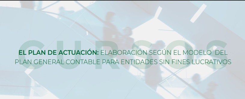 Nuevo curso: “El Plan de Actuación: elaboración según el modelo del Plan General Contable para entidades sin fines lucrativos”